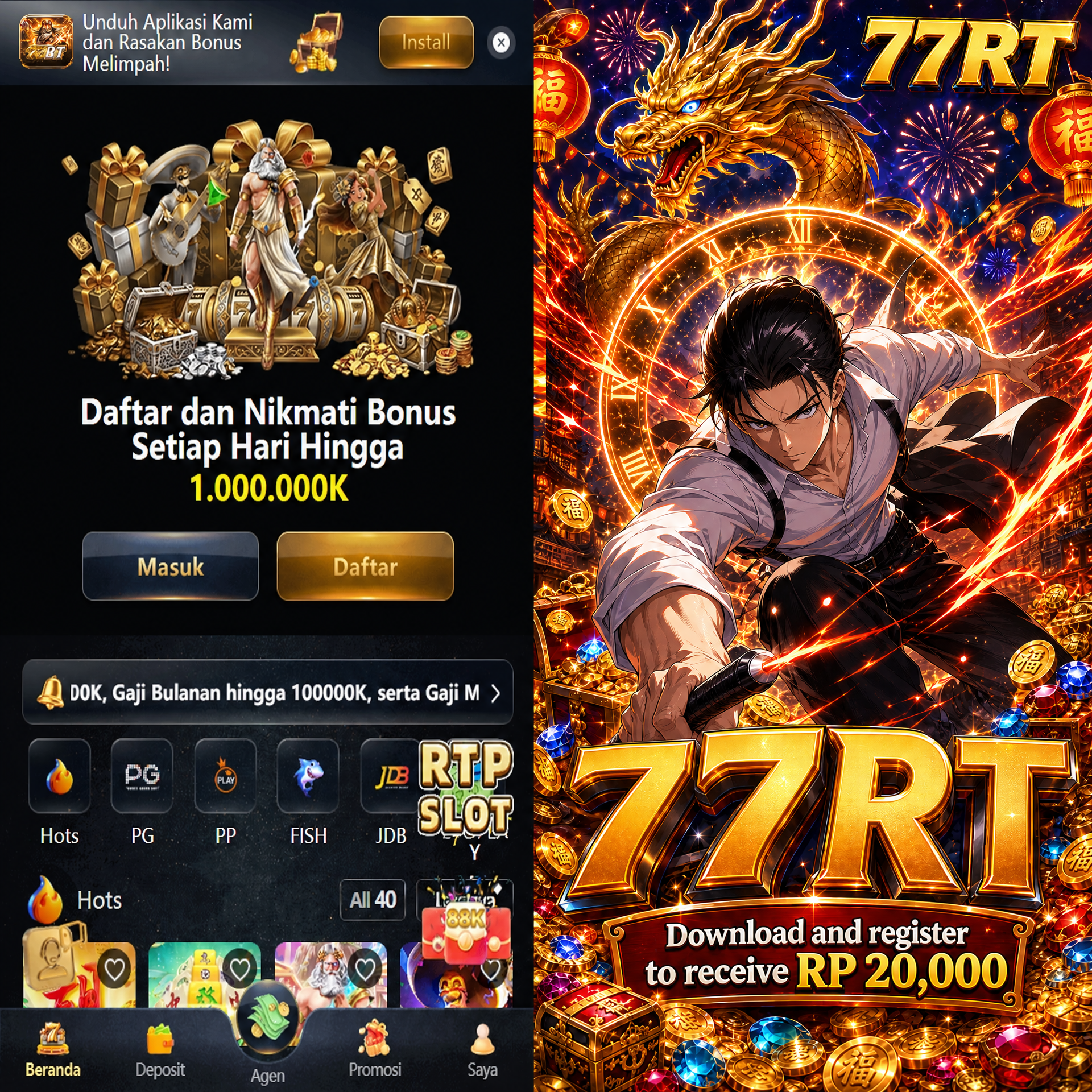 77RT - Destinasi Slot Online Indonesia dengan Ragam Tema Menarik